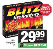 Blitz Firelighters-12s Per Pack