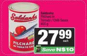 Saldanha Pilchards In Tomato/Chilli Sauce-400g