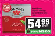Five Roses Tagless Teabags Ceylon Blend Only-100s Per Pack