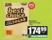 Best Choice Light Brown Sugar-10Kg