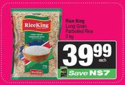 Rice King Long Grain Parboiled Rice-2Kg