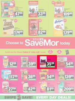 SPAR SaveMor Namibia : SaveMor Products Cost You Less (22 April - 10 May 2026), page 1