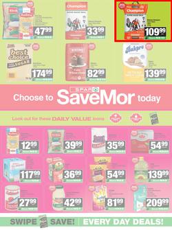 SPAR SaveMor Namibia : SaveMor Products Cost You Less (22 April - 10 May 2026), page 1