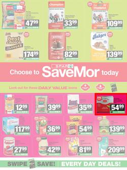 SPAR SaveMor Namibia : SaveMor Products Cost You Less (22 April - 10 May 2026), page 1