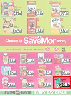 SPAR SaveMor Namibia : SaveMor Products Cost You Less (22 April - 10 May 2026), page 1