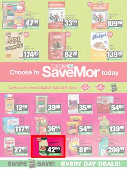 SPAR SaveMor Namibia : SaveMor Products Cost You Less (22 April - 10 May 2026), page 1
