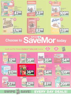 SPAR SaveMor Namibia : SaveMor Products Cost You Less (22 April - 10 May 2026), page 1