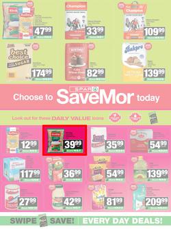 SPAR SaveMor Namibia : SaveMor Products Cost You Less (22 April - 10 May 2026), page 1