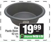Evo Plastic Basin 42cm-1s