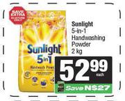 Sunlight 5 In 1 Hnadwashing Powder-2Kg Each