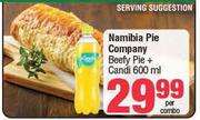 Namibia Pie Company Beefy Pie + Candi 600ml-Per Combo
