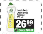 Handy Andy Cream Bottle Assorted-750ml Each