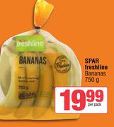 Spar Freshline Bananas-750g Per Pack