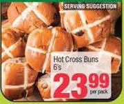 Hot Cross Buns-6s Per Pack