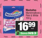 Manhattan Marshmallows Pink & White-150g