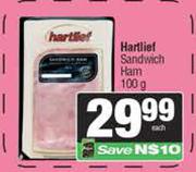 Hartlief Sandwich Ham-100g