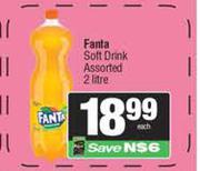 Fanta Soft Drink Assorted-2L