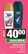 Rexona Shield Roll On Deodorant Assorted-For Any 2 x 50ml