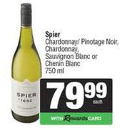 Spier Chardonnaay/Pinotage Noir,Chardonnay,Sauvignon Blanc Or Chenin Blanc-750ml