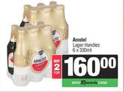 Amstel Lager Handies-For 2 x 6 x 330ml