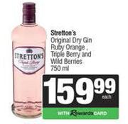 Stretton's Original Dry Gin Ruby Orange,Triple Berry & Wild Berries-750ml