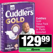 Cuddlers Gold Value Pack Nappies Or Pants Assorted-Each