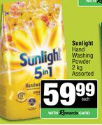 Sunlight Hand Washing Powder Assorted-2Kg
