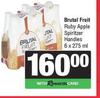 Brutal Fruit Ruby Apple Spritzer Handies=6 x 275ml