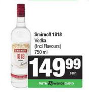 Smirnoff 1818 Vodka-750ml
