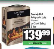 Drostdy Hof Adelpracht Late Harvest Or Claret Select-3L