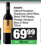 Arabella Cabernet Sauv,Chardonnay,Chenin,Merlot,Pink Panacea,Pino,Sauv Blanc Or Shiraz-750ml