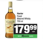 Harrier Finest Matured Whisky-750ml