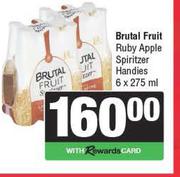 Brutal Fruit Ruby Apple Spritzer Handies=6 x 275ml