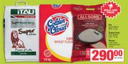 Itau Super Maize Meal-10Kg+Golden Cloud Cake Wheat Flour 10Kg+Allsome Long Grain Parboiled Rice 10Kg