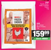 Spar IQF Chicken Mixed Portions-4Kg Per Pack