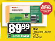 Spar Prepacked Cheese Assorted-700g