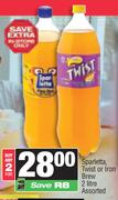Sparletta, Twist Or Iron Brew Assorted-For Any 2 x 2L