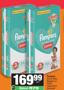Pampers Active Baby Nappies Or Pants Value Pack Assorted