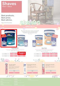 Shaves Paint & Decor : Spring Specials (22 September - 15 November 2023), page 1