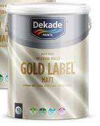 Dekade Gold Label Matt (White & Pastel Tints)-5L