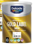 Dekade Gold Label Sheen (Standard Colours)-5L