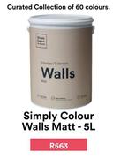 Simply Colour Walls Matt-5L
