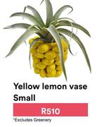 Yellow Lemon Vase Small