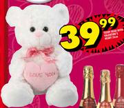 Teddy Bear With Valentine's Heart-26cm