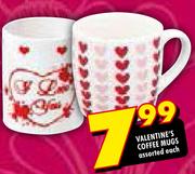 Valentine's Coffee Mugs-Each