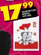 Valentine's Day Musical Gift Card