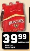 Hunter's Gold Cider-6X330ml