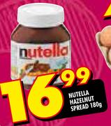 Nutella Hazelnut Spread-180g