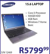 Samsung 15.6" Laptop-S/N12469