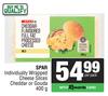 Spar Individually Wrapped Cheese Slices Cheddar Or Gouda-400g Per Pack